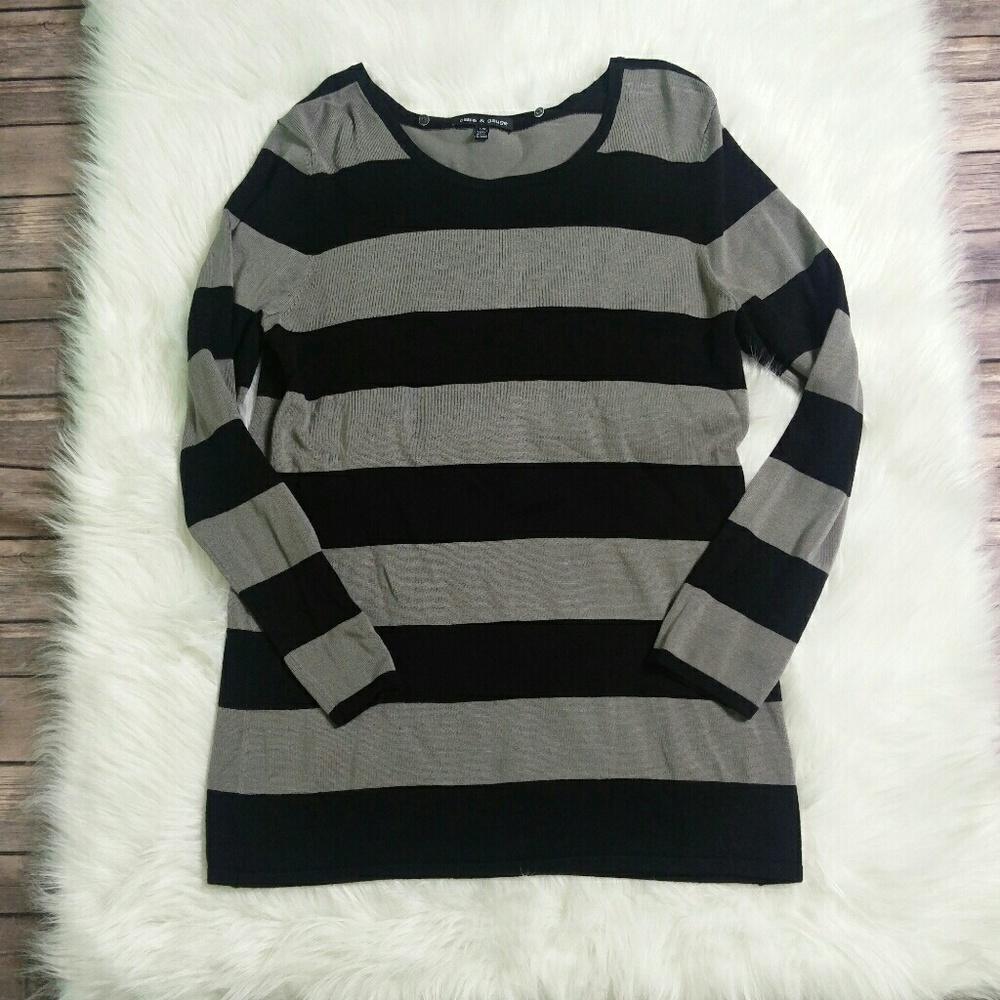 ⚡3 for $15⚡Cable & Gauge Striped Pullover Sweater